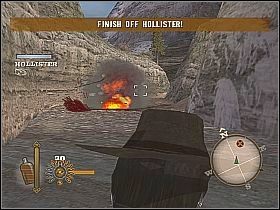 Pogadaj ze stojącym obok ciebie Indianinem i przygotuj się do walki z Hollisterem - Battle at the Steamboat | Misje główne w Gun - Gun - poradnik do gry