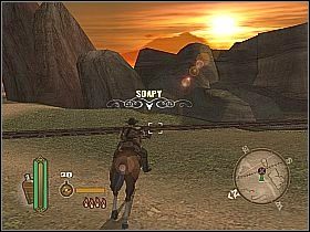 Zacznij schodzić po ścieżce na wschód, bądź ostrożny, ponieważ czeka cię walka z całą armią żołnierzy przeciwnika - Escape the Ambush | Misje główne w Gun - Gun - poradnik do gry