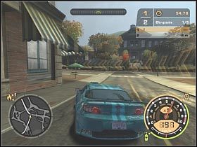 Po dotarciu do rozwidlenia dróg osobiście proponowałbym wybrać prawą odnogę - GŁÓWNY POJEDYNEK | Czarna lista 11 - Big Lou | Need for Speed Most Wanted (2005) - Need for Speed: Most Wanted (2005) - poradnik do gry