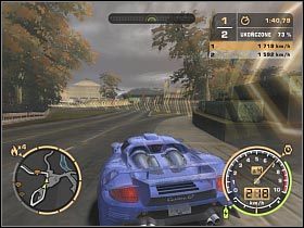 Koniecznie skorzystaj z lewego skrótu, równocześnie odpalając nitro - GŁÓWNY POJEDYNEK | Czarna lista 1 - Razor - FINAŁ | Need for Speed Most Wanted - Need for Speed: Most Wanted (2005) - poradnik do gry
