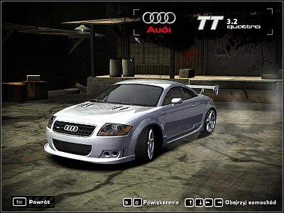 2 - Audi TT 3.2 Quattro | Samochody | Need for Speed Most Wanted (2005) - Need for Speed: Most Wanted (2005) - poradnik do gry