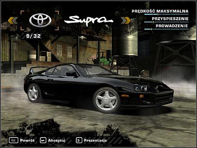 1 - Toyota Supra | Samochody | Need for Speed Most Wanted (2005) - Need for Speed: Most Wanted (2005) - poradnik do gry