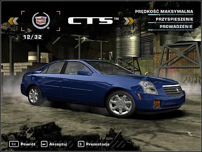 1 - Cadillac CTS | Samochody | Need for Speed Most Wanted (2005) - Need for Speed: Most Wanted (2005) - poradnik do gry