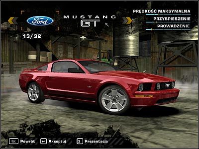 1 - Ford Mustang GT | Samochody | Need for Speed Most Wanted (2005) - Need for Speed: Most Wanted (2005) - poradnik do gry