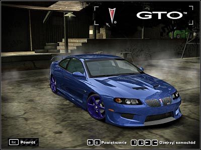 2 - Pontiac GTO | Samochody | Need for Speed Most Wanted (2005) - Need for Speed: Most Wanted (2005) - poradnik do gry