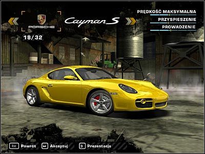 1 - Porsche Cayman S | Samochody | Need for Speed Most Wanted (2005) - Need for Speed: Most Wanted (2005) - poradnik do gry