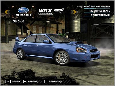 1 - Subaru Impreza WRX STi | Samochody | Need for Speed Most Wanted (2005) - Need for Speed: Most Wanted (2005) - poradnik do gry