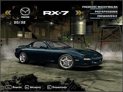 1 - Mazda RX-7 | Samochody | Need for Speed Most Wanted (2005) - Need for Speed: Most Wanted (2005) - poradnik do gry