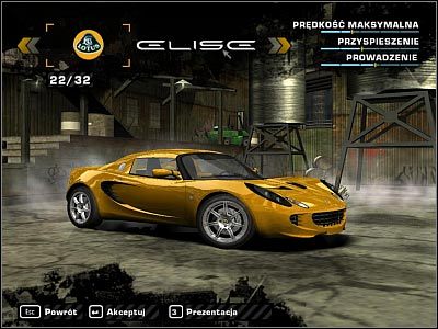 1 - Lotus Elise | Samochody | Need for Speed Most Wanted (2005) - Need for Speed: Most Wanted (2005) - poradnik do gry