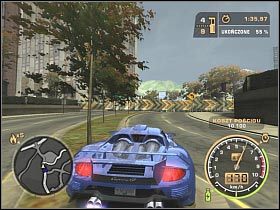 Po drodze będziesz miał do czynienia z całą serią ostrzejszych zakrętów (#1) - Imprezy wyścigowe | Czarna lista 1 - Razor - FINAŁ | Need for Speed Most Wanted - Need for Speed: Most Wanted (2005) - poradnik do gry
