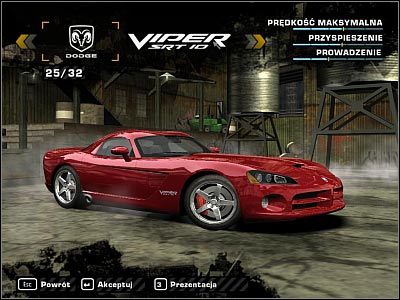 1 - Dodge Viper SRT 10 | Samochody | Need for Speed Most Wanted (2005) - Need for Speed: Most Wanted (2005) - poradnik do gry