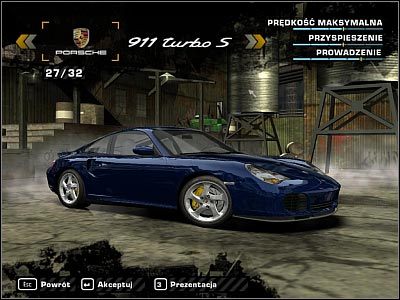 1 - Porsche 911 Turbo S | Samochody | Need for Speed Most Wanted (2005) - Need for Speed: Most Wanted (2005) - poradnik do gry