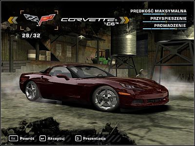 1 - Chevrolet Corvette C6 | Samochody | Need for Speed Most Wanted (2005) - Need for Speed: Most Wanted (2005) - poradnik do gry