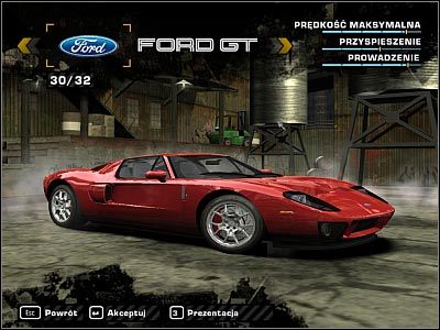 1 - Ford GT | Samochody | Need for Speed Most Wanted (2005) - Need for Speed: Most Wanted (2005) - poradnik do gry