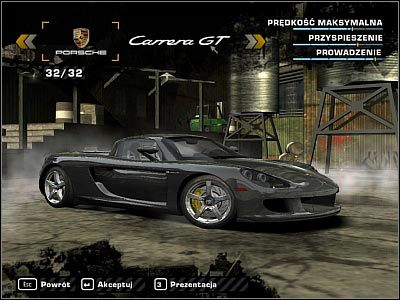 1 - Porsche Carrera GT | Samochody | Need for Speed Most Wanted (2005) - Need for Speed: Most Wanted (2005) - poradnik do gry