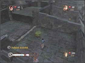 Użyj kociołka (C) i rozwal nim ścianę po lewej stronie - Dachy zamku Hogwart cz.3 | Harry Potter i Czara Ognia - Harry Potter i Czara Ognia - poradnik do gry