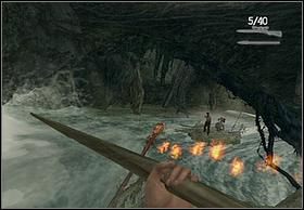 Dalej wpływasz na rwący odcinek rzeki - [Solucja] On The Raft | Peter Jacksons King Kong - Peter Jacksons King Kong - poradnik do gry