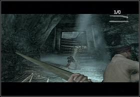 Idąc dość długim i krętym korytarzem dojdziesz do wylotu tunelu, na końcu którego będą niewielkie schody i dojdzie do małego starcia - [Solucja] Necropolis cz.2 | Peter Jacksons King Kong - Peter Jacksons King Kong - poradnik do gry