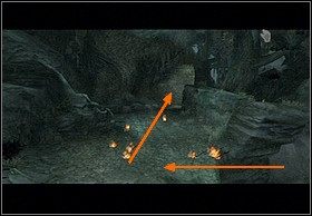 Droga którą będziesz uciekał jest dość zawiła: najpierw zbiegnij po skale, potem przejść przez wąskie przejście (lewe zdjęcie), później znów wejdź ścieżką na górę i skręć w głąb puszczy (zdjęcie prawe) - [Solucja] Sacrifice cz.1 | Peter Jacksons King Kong - Peter Jacksons King Kong - poradnik do gry