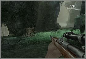 Następnie szybko pobiegnij do przodu nie zważając na skorpiony, gdyż na końcu pomieszczenia jest mała sadzawka, w której nie będą mogły Cię zaatakować - [Solucja] The Canyon cz.3 | Peter Jacksons King Kong - Peter Jacksons King Kong - poradnik do gry