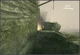 Droga do ognia prowadzi pod skałą, przez którą spada wodospad - [Solucja] Brontosaurus cz.2 | Peter Jacksons King Kong - Peter Jacksons King Kong - poradnik do gry