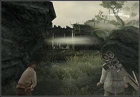 Przechodząc przez wąskie przejście zamknie się za wami brama, a jedyną drogą będą wrota na końcu polany - [Solucja] Jimmy cz.2 | Peter Jacksons King Kong - Peter Jacksons King Kong - poradnik do gry