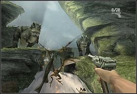 Nieco dalej przepłyniecie pod kolejną kamienną konstrukcją i spadniecie z małego wodospadu - [Solucja] Rapids | Peter Jacksons King Kong - Peter Jacksons King Kong - poradnik do gry