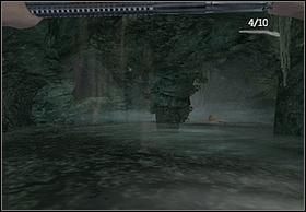 Płynąc zostaniesz zaatakowany przez pełzającego robaka, pozbądź się go strzelając - [Solucja] Venatosaurus cz.2 | Peter Jacksons King Kong - Peter Jacksons King Kong - poradnik do gry