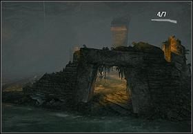 Stojąc na górze zobaczysz wysepkę oświetloną ogniem - [Solucja] Venatosaurus cz.2 | Peter Jacksons King Kong - Peter Jacksons King Kong - poradnik do gry