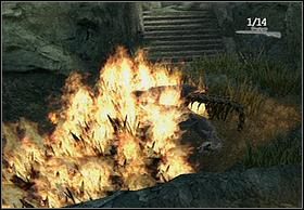 Ujrzysz polanę, na której grasują dwa dinozaury, by nie tracić amunicje na ich eksterminację rzuć płonącą dzidą w trawę, po której biegają - [Solucja] Venatosaurus cz.3 | Peter Jacksons King Kong - Peter Jacksons King Kong - poradnik do gry