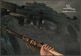 Nie zabijaj strzelając tych potworów, które żerują na ziemi, gdyż z łatwością można się ich pozbyć kośćmi i dzidami - [Solucja] Kongs Lair | Peter Jacksons King Kong - Peter Jacksons King Kong - poradnik do gry