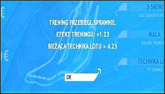 Przy jednorazowej próbie każda umiejętność będzie wzrastać o 1 do 1,5 punktu - Kariera solowa - początki, porady | Nauka skakania | Skoki narciarskie 2006 - Skoki narciarskie 2006 - poradnik do gry