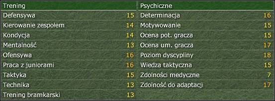 Atrybuty mogą się zmieniać, ale w znacznie dłuższym okresie czasu niż w przypadku piłkarzy - Sztab szkoleniowy - Profil i atrybuty sztabu - Football Manager 2006 - poradnik do gry