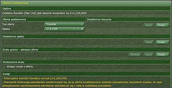 Kluby dodajemy w Wszystkie kluby prowadzone przez graczy [Humans Clubs To Target] - Transfery i rotacja (2) - Prowadzenie zespołu - Football Manager 2006 - poradnik do gry