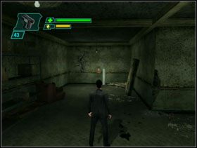 Jeśli uciekną to wstajemy i strzelamy do butli z gazem stojącej za rogiem (obrazek 1) - Deja Vu Its a trap - The Matrix: Path of Neo - poradnik do gry