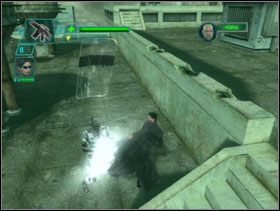 Na dachu toczymy walki z drużynami SWAT i z Agentem - Rooftop Assault Dodge This - The Matrix: Path of Neo - poradnik do gry
