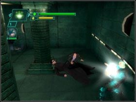 Biegniemy po schodach na górę i wbiegamy do następnego pomieszczenia - Red Pill Rescue - The Key - The Matrix: Path of Neo - poradnik do gry