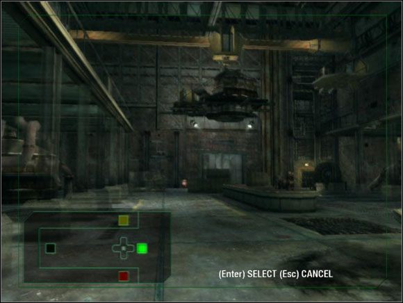 Wjeżdżamy na górę (musimy użyć konsoli po lewej) i podchodzimy do urządzenia kontrolującego dźwig - Captains Rescue - Captain Roland - The Matrix: Path of Neo - poradnik do gry