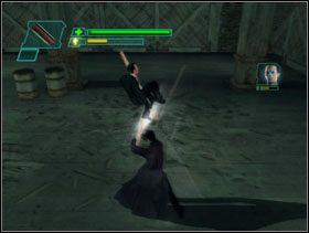 Po chwili lądujemy w budynku i prowadzimy walkę wręcz ze Smithem na ziemi - Mr. Anderson, Welcome Back - The Matrix: Path of Neo - poradnik do gry
