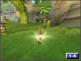 Następnie, zwróć uwagę na trzy, przyczepione do skalnego stropu stalaktyty (13 ) - Ogrody życia (2) | Solucja Kao Tajemnica Wulkanu - Kao: Tajemnica Wulkanu - poradnik do gry