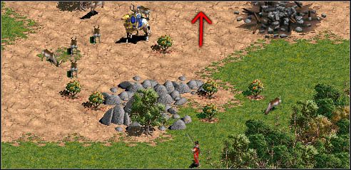 czego efektem jest znaczny zez łucznika, którego strzała przelatuje z dala od kawalerzysty - Manewrowanie | Walka w Age of Empires - Age of Empires - poradnik do gry