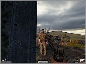 Zabij żołnierza stojącego koło beczki [1] , schowaj jego ciało, a następnie wejdź do budynku z lewej - Farma w Irlandii | Kameleon - Kameleon - poradnik do gry