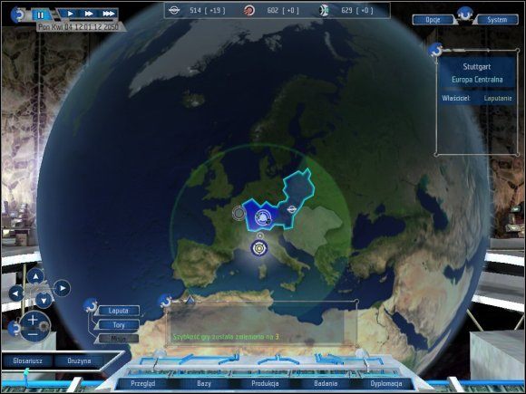 Na początku gry obszary wokół bazy to terra incognita - Eksploracja | Geosfera | UFO Decydujące Starcie - UFO: Decydujące Starcie - poradnik do gry