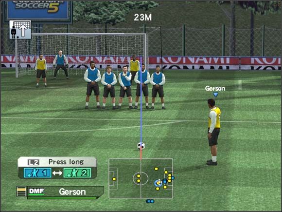 Można wspomóc się radarem. :-) - Rzuty rożne | Stałe fragmenty gry | Pro Evolution Soccer 5 - Pro Evolution Soccer 5 - poradnik do gry