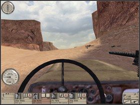 Samochód zatrzymaj tuż przed ostrym zakrętem w prawo, nie jedź na razie dalej - Misja 2 Snakebite (4) | Operacja Heat | Hidden and Dangerous 2 Drużyna Szabla - Hidden and Dangerous 2: Drużyna Szabla - poradnik do gry