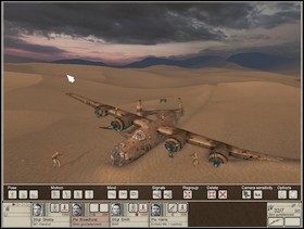 Powinieneś to zrobić nie zwracając uwagi Niemców przebywających w pobliżu samolotu ponieważ jeden z Fryców przechadzający się trochę dalej od wraku ma pistolet sygnałowy, z którego wystrzeli flarę alarmując towarzyszy w pobliskich ruinach miasta (Szwabinę tego wskazuje biały kursor na odpowiednim ob - Misja 3 Sitting Duck (2) | Operacja Heat | Hidden and Dangerous 2 - Hidden and Dangerous 2: Drużyna Szabla - poradnik do gry