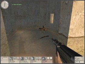 Na placu wyskocz z pojazdów i oczyść budynki z wroga, który jakimś cudem uniknął śmierci (najlepiej wrzucaj do środka granaty) - Misja 3 Sitting Duck (3) | Operacja Heat | Hidden and Dangerous 2 - Hidden and Dangerous 2: Drużyna Szabla - poradnik do gry