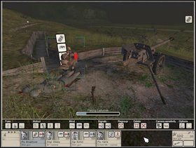 Po oczyszczeniu terenu i dostaniu się do okopów (w zasiekach przed nimi są przejścia) podłóż pierwszy ładunek wybuchowy koło PAKa 40 jeśli zapragnąłeś realizować poboczne (opcjonalne) cele misji - Misja 1 Chestnut (2) | Operacja Husky | Hidden and Dangerous 2 Drużyna Szabla - Hidden and Dangerous 2: Drużyna Szabla - poradnik do gry