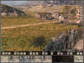 [Z wieży na wzgórzu może ewentualnie skorzystać Twój strzelec wyborowy ale mimo, że dosyć dobrze stamtąd widać zabudowania na drugim (niemieckim póki co) brzegu to sylwetki nieprzyjaciół są w lunecie malusie i może Ci być ciężko je zdejmować stamtąd - Misja 2 Ponte Grande (2) | Operacja Husky | Hidden and Dangerous 2 - Hidden and Dangerous 2: Drużyna Szabla - poradnik do gry