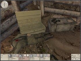 Na wprost masz drzwi (póki co zamknięte) za którymi znajduje się dynamit - Misja 3 Guardian Angels (3) | Operacja Houndsmith | Hidden and Dangerous 2 - Hidden and Dangerous 2: Drużyna Szabla - poradnik do gry